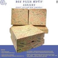Pizza Box Pizza Box 22x22x5 Pizza Box 25x25 Motif Box (B19K3Z1-22X22X5 Cm)
