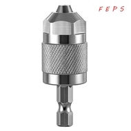 FEPS Quick Change Chuck, Self-Tightening Hexagonal Handle Drill Chuck Adapter,  1.5-6.5mm 1/4 Inch H