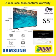 [NEW] Samsung 65 ( Inches) BU8000 Crystal UHD 4K Smart TV (2022) 4 Ticks UA-65BU8000KXXM