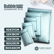 amplop bubble mailer envelope bubble packing bubble mailer premium - aquamarine blue 30cm x 40cm