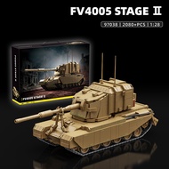 FV4005 Stage II Tank Destroyer MOC Building Blocks British Armored Vehicle Assembly Brick Model Mili