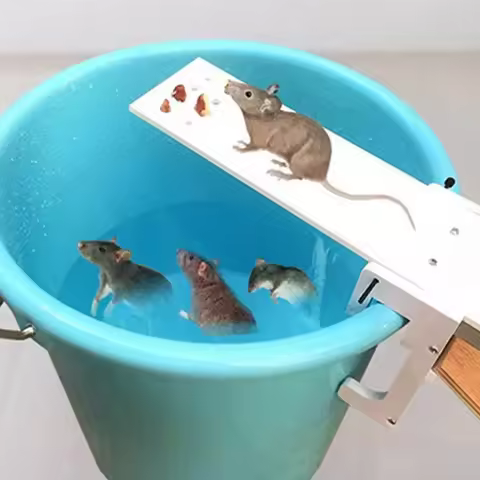 DIY Mouse Trap Mouse Mice Rodent Trap Seesaw Auto Reset Bait Catcher Home Garden Pest Controller Rat
