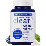 ClearSupplementwithZinc,DIM&Probiotics|Doctor-Formulated|3-in-1Hormone,Gut&ComplexionSupport|TripleA