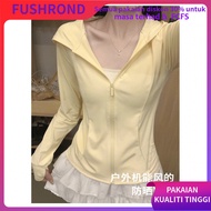 FUSHROND  RA35 Summer casual waist-cinching yoga wear for exercise+Breathable UV Protection New Styl
