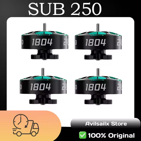 Sub250 1804 Brushless Motor 2450KV/3450KV for 3.5"/5" FPV Drone, Lightweight High Performance RC Mot