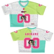 JERSEY GIRLY CROP TOP BUTTERCUP POWERPUFFGIRLS