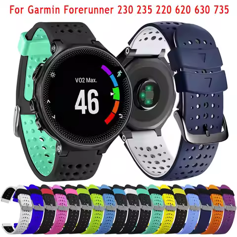 Watch Strap for Garmin Forerunner 235 230 620 630 735XT 235Lite Watchband Smartwatch Band Silicone B