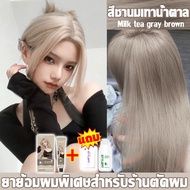 STYLE FIT น้ำยาย้อมสีผม สีย้อมผม ยาย้อมผม ครีมย้อมสีผม ไม่ต้องฟอกสีผม สีย้อมผมแบบสระ สีย้อมผมติดทน ค