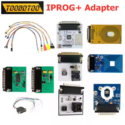 Newest For IPROG+ V84 IR MB/CAN BUS/K-LINE/5 Pcs Probe Adapter and PCF79XX IPROG+ Pro Key Programmer