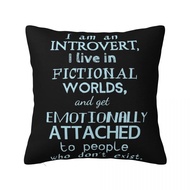 introvert, fictional worlds, fictional characters #2 Throw Pillow christmas decorations 2024 Sofa Co