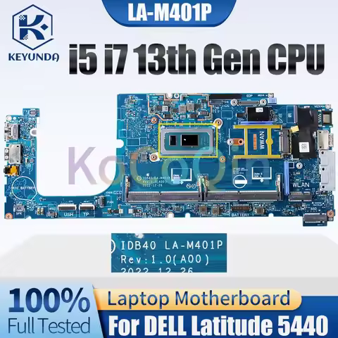 For Dell Latitude 5440 Laptop Motherboard LA-M401P i5 1345U i7 1355U 0FF74N 0FP4RR 030MKK DDR4 Noteb