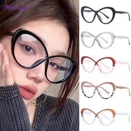 Black Framed Glasses Women Anti Blue Light Optical Glasses Large Frame Optical Glasses [MK]