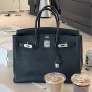 #全網最低鉑金包 #免配貨🔥 愛馬仕黑銀Birkin35 Togo皮🈶鎖具