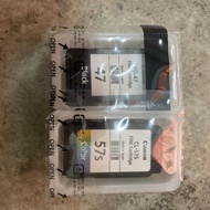 Original CANON PG-47 / CL-57s / CL-57 Ink Cartridge *without paper box*