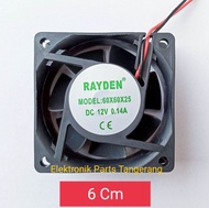 FAN DC 12VOLT UKURAN 6CM KIPAS PENDINGIN 12V 6CM FAN DC 6 CM FAN 6CM KIPAS 6CM KIPAS fan 6X6