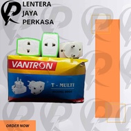 VANTRON Steker T Multi / Colokan T Multi 3 Lubang / T Mini / Colokan Listrik