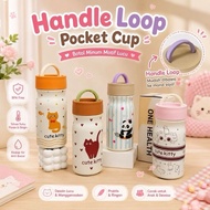 350ML Character Tumbler Drinking Bottle Sus 316 Handle Loop Heat and Cold Resistant Sus 316