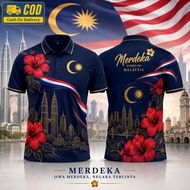 The Malaysia Independence Day jersey features a floral pattern and patriotic atmosphere for the 69th