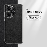 Thích hợp cho Honor 400 Pro 400Pro Honor400 5G Honor400 Pro 5G Mạ điện họa tiết chéo da trơn vỏ điện