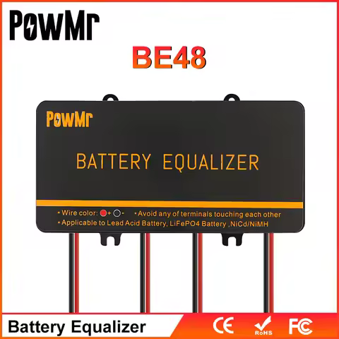 PowMr Lifepo4 Battery Equalizer 48V Voltage Balancer for Lead Acid Battery System of Solar Power Ban