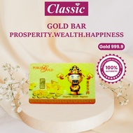 Gold 999.9/24K Prosperity. Wealth . Happiness Emas 999 Jongkong Emas