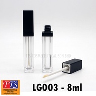 8ml Black Cap Empty Lip Gloss Bottle Lip Matte Bottle - LG003-8ml