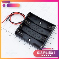 [3 Pieces]- Battery Box, 4xAAA Battery Tray 15cm Extension Cord Truong Giang Components 86