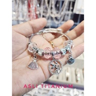 Diallissa store Pandora Bracelet Pandora Titanium Bracelet