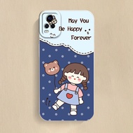 เคสโทรศัพท์ Vivo S7 V20 Pro 5g case การ์ตูนน่ารักสาวน้อยกับหมีน้อย