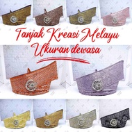 TANJAK KREASI MALAY ADULT SIZE | MALAY HEADBAND | JOHOR-RIAU CREATION TANJAK MODEL