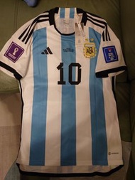 BNWT全新有牌 絕版Adidas Argentina 阿根廷 兩星 2022 世界盃決賽 球迷版球衣 美斯 Messi