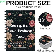 JANRY End of Life Planner, Color I'm Dead Now What Book Planner Guided Legacy Planning Notebook, Fun