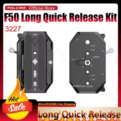 Falcam Official F50 Long Quick Release Camera Mount for Manfrotto Compatible with Multiple Bases Sel