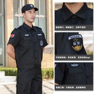 Limited Time Offer⏰Jacket Black Security Workwear Short-Sleeved Summer Summer Wear Duty Uniform Thin