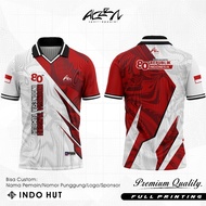 FHIRMAN.CO PO 2TH ANNIVERSARY DISTRICT DATE 6 AGT JERSEY INDONESIAN 80TH RI HUT COMMITTEE T-SHIRT V.
