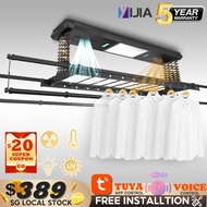 Automated Laundry Rack Smart Laundry System Tuya-app WIFI Control Free Installation  5 Years Warranty Electric Ceiling Clothes Drying Rack