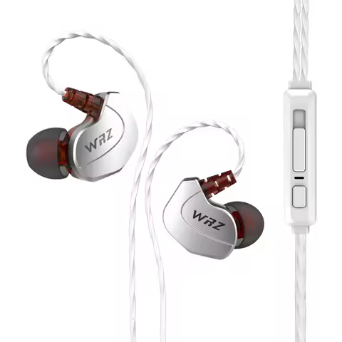 WRZ X6 in-Ear HIFI Earphone Zircon Sports Bass Noise Cancelling Earphones with Microphone For iPhone