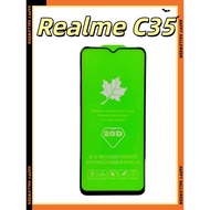 Realme c35 Tempered Glass Full Version Full Glue Full Version 9H Tempered Realme C35 Tempered Glass 