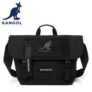 【BLUE包包館】KANGOL 英國袋鼠 側背包/斜背包 型號 6055300820 黑色（A4文件可）