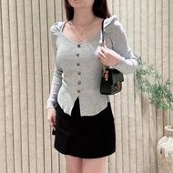 [LUXE.DLABEL] - F83 TOP [ Women's Knitted Tops Women's Knitted Tops Long Sleeve Knitted Tops Women's