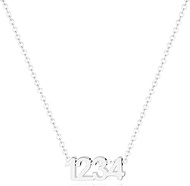 Angel Number Necklace for Women,18K Gold Plated 111 222 333 444 555 777 888 999 1111 Necklace Numero