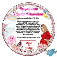 4-month STICKER/7-Month Pregnancy Women's MOTIF