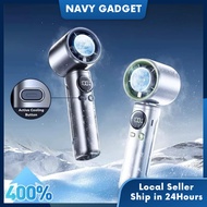 Kipas Tangan Portable Turbo Fan High Speed kipas mini fan cooler 100 Level Adjustment LED Display 20