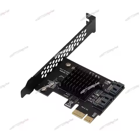 Desktop PCIE to SATA3.0 hard disk expansion card 2 ports 4 ports Black Synology NAS main board SATA 
