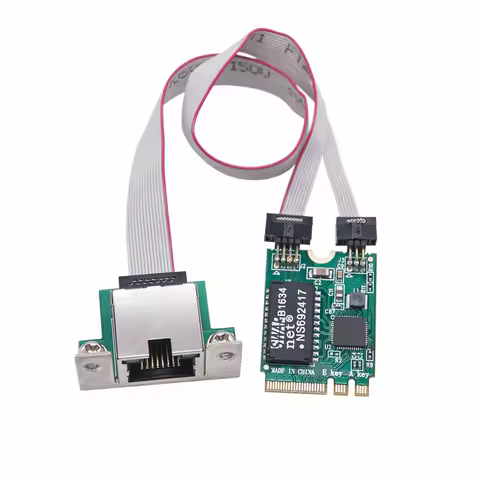 NEW M.2 A+E Gigabit Ethernet Network Card RTL8111H/RTL8111F Chip 10/100/1000Mbps Network Adapter M2 