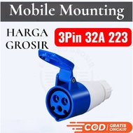 INDUSTRIAL MOBILE MOUNTING TYPE 223 INDUSTRIAL CONNECTOR 3P 32A