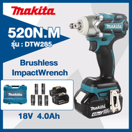 ประแจไฟฟ้า Makita DTW285 ประแจผลกระทบไฟฟ้าที่ทรงพลัง เครื่องมือประแจไฟฟ้าสำหรับถอดยาง