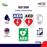 AED Sign | Automated External Defibrillator Location Signage | Sticker on Board
