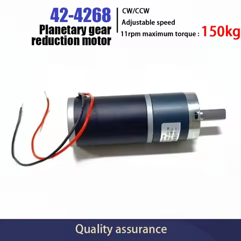 42mm DC gear motor 4268 42ZY planetary gear 12V 24V steel pipe large torque adjustable low-speed sma