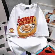 OOOK Official Sent From Thailand oversize T-Shirt Round Neck Printed Pattern Suitable For Both Men A